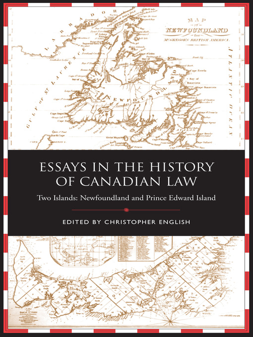 Title details for Essays in the History of Canadian Law by Christopher English - Available